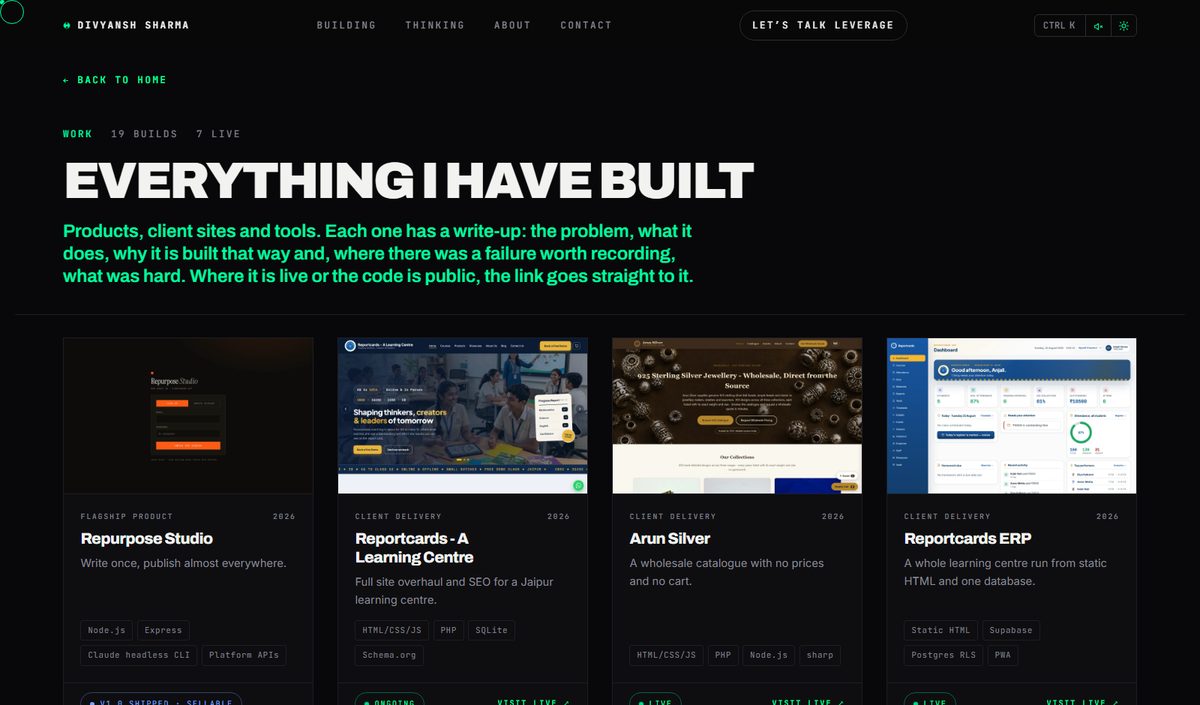 divyanshsharma.me — portfolio site